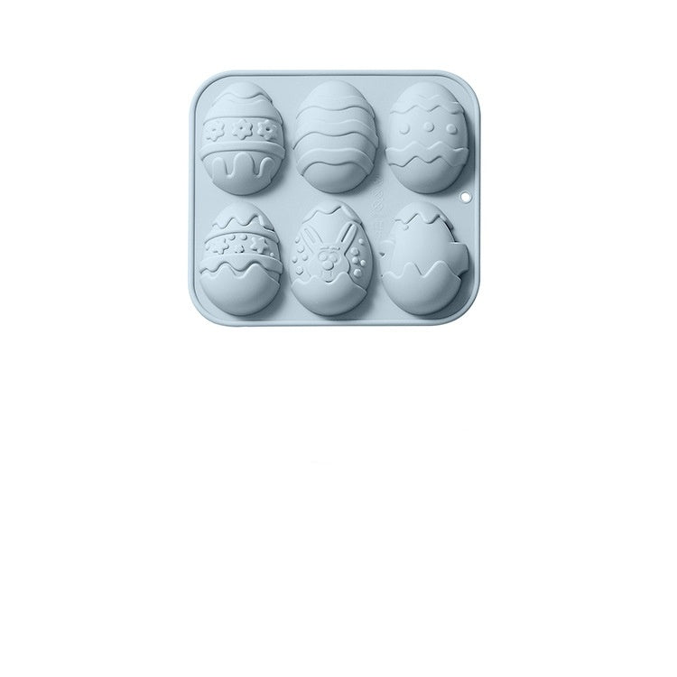 6-piece Silicone Easter Eggs Chocolate Mold
