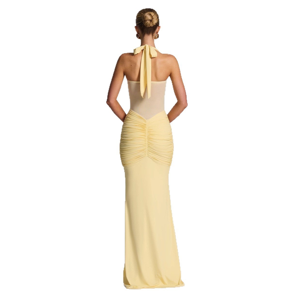 Ribbon Slim-fit Sheath Dress