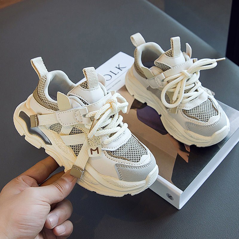 Boys' Fashion Hollow Mesh Sneakers