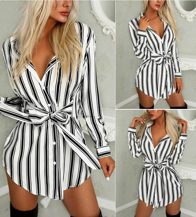 Stripes Shirt Dress