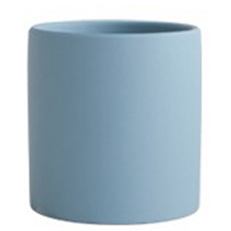 Colorful Ceramic Flowerpot With Tray