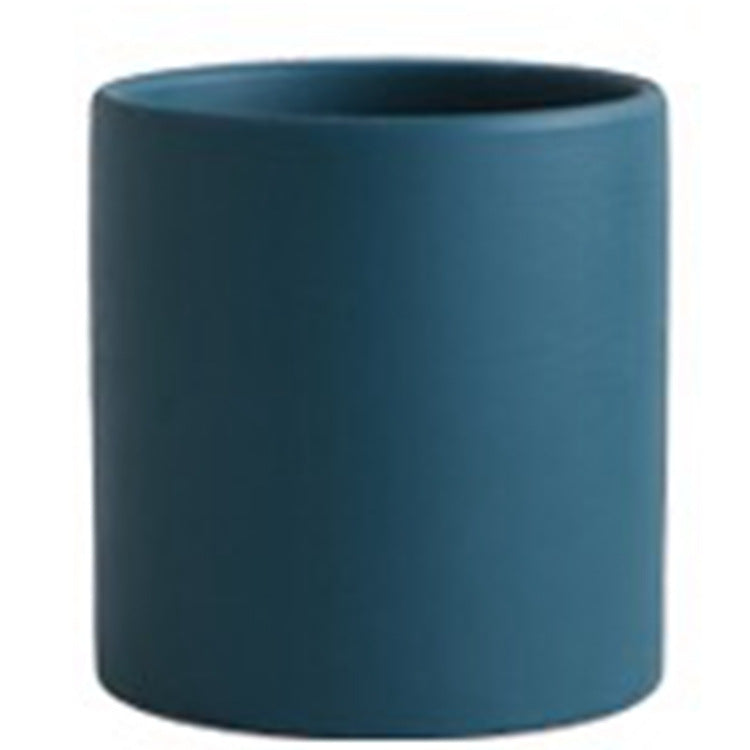 Colorful Ceramic Flowerpot With Tray