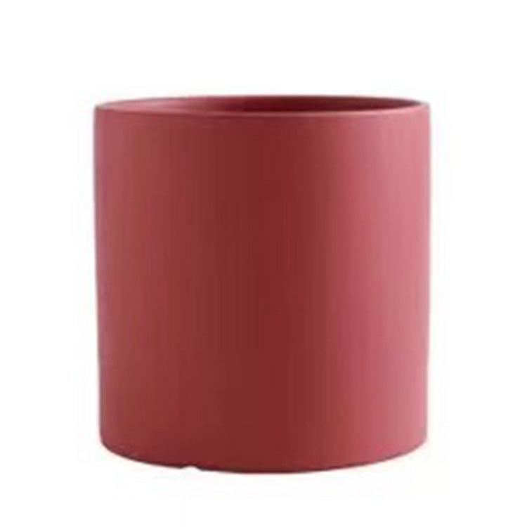 Colorful Ceramic Flowerpot With Tray