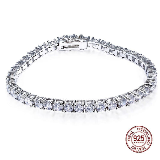 S925 Silver Bracelet Unisex Tennis Chain