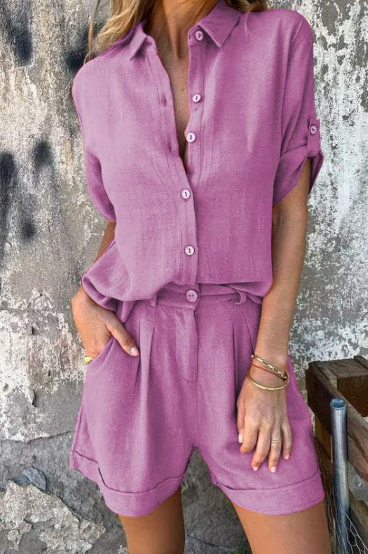 Short-sleeved Summer Suit