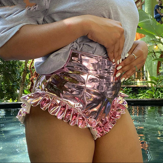 Sexy Hot Pants Pleated Ruffled festival