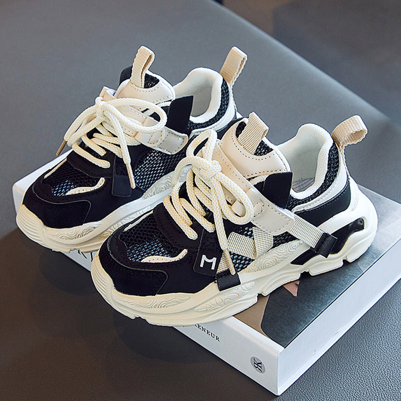 Boys' Fashion Hollow Mesh Sneakers