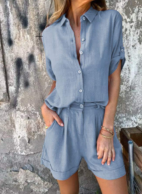 Short-sleeved Summer Suit