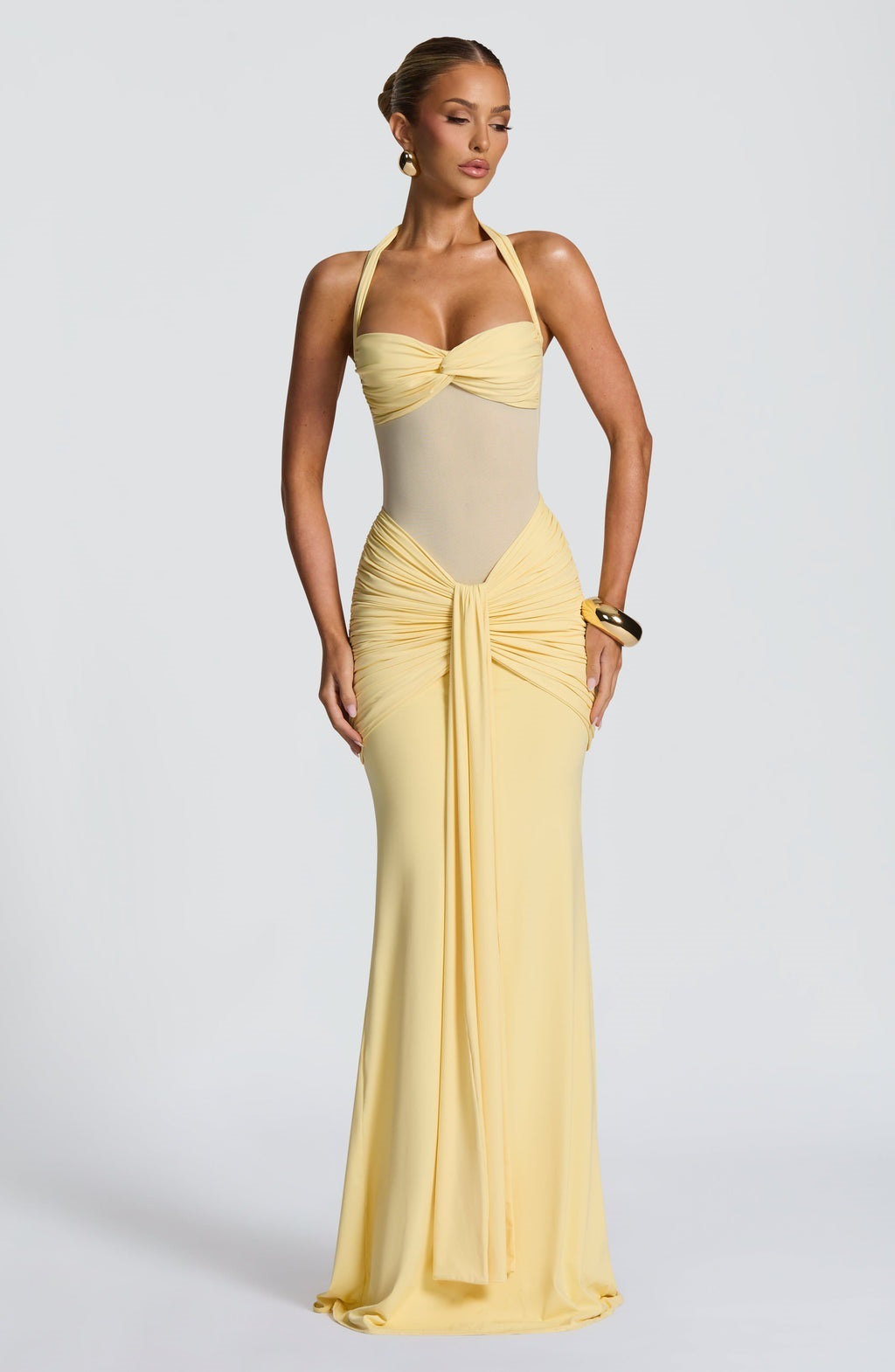Ribbon Slim-fit Sheath Dress