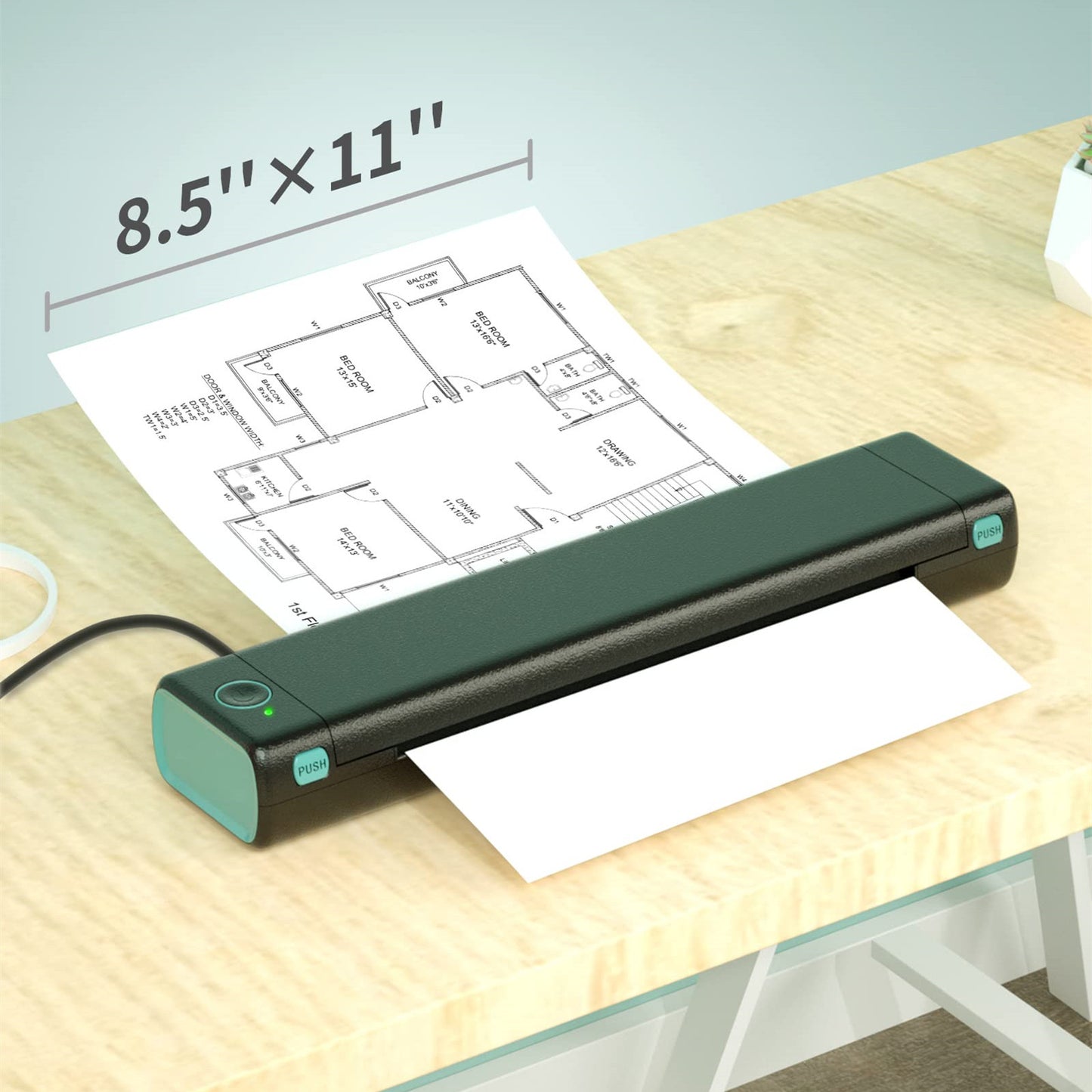 A4 Portable Wireless Printers Wireless
