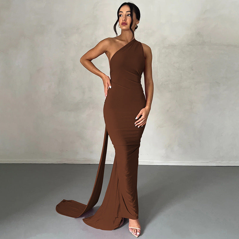 Hanging Neck Evening Gown