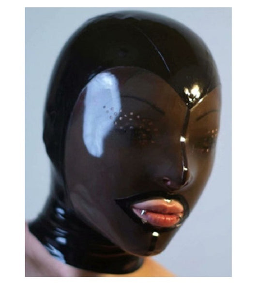 Latex Mask With Zip