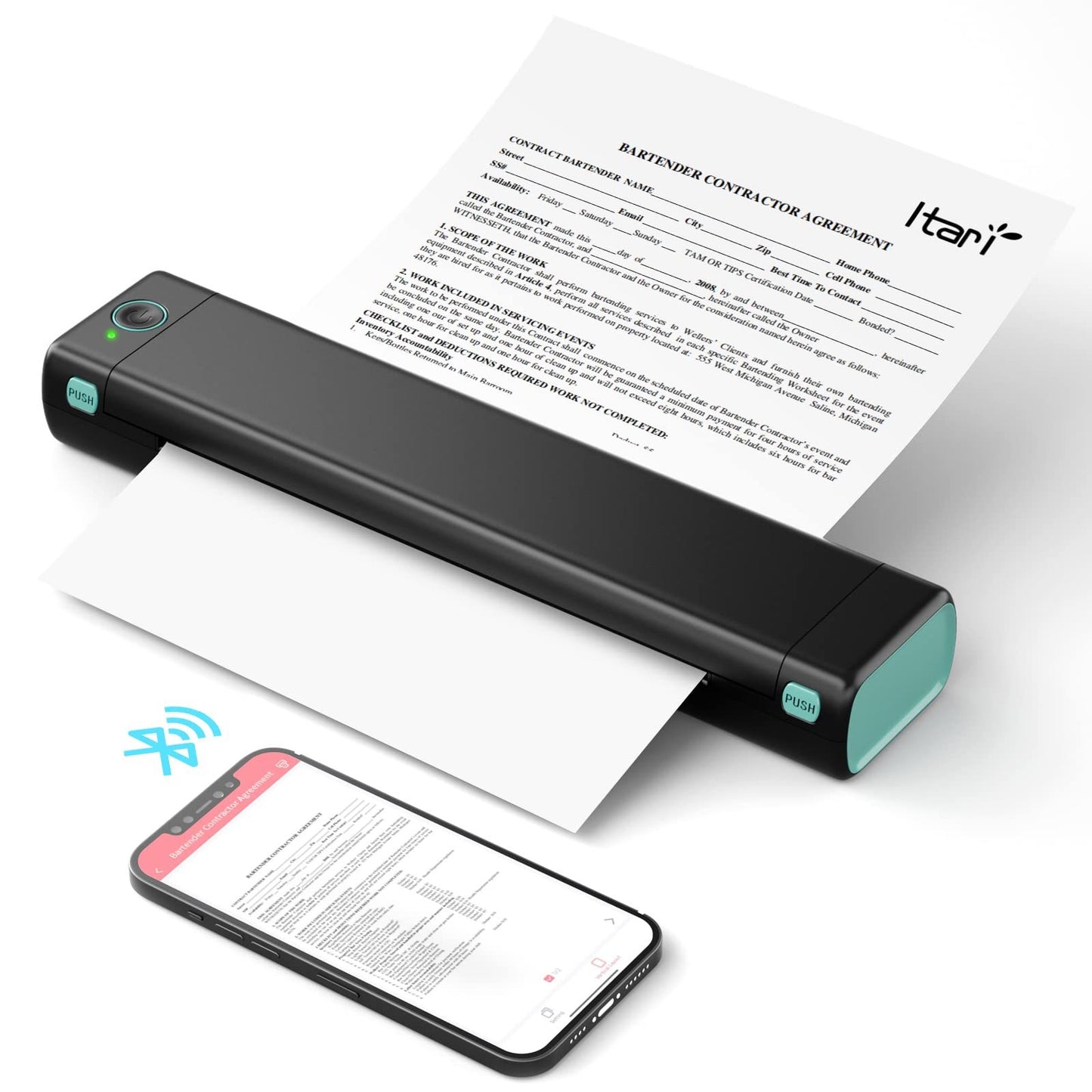 A4 Portable Wireless Printers Wireless