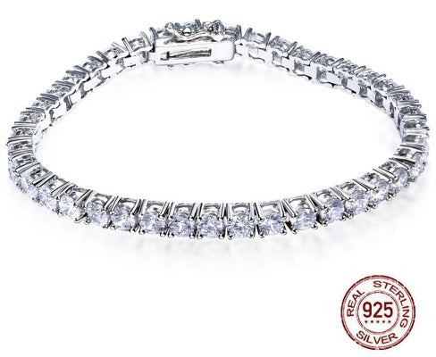 S925 Silver Bracelet Unisex Tennis Chain