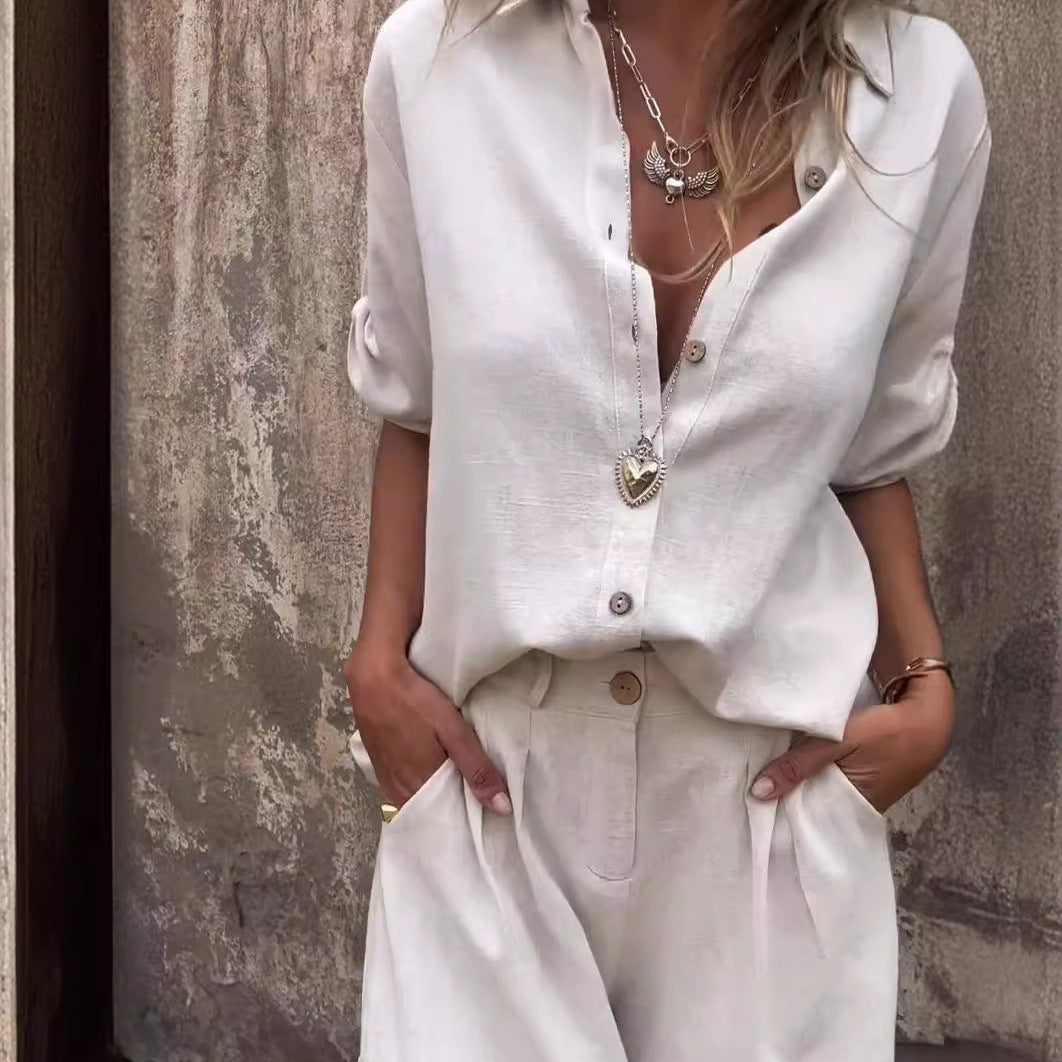 Short-sleeved Summer Suit