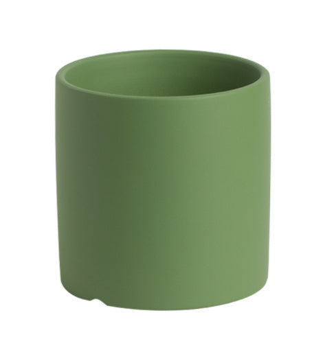 Colorful Ceramic Flowerpot With Tray