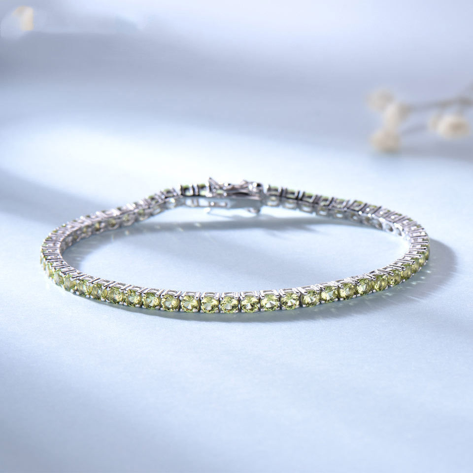 Tennis Silver Unisex Bracelet