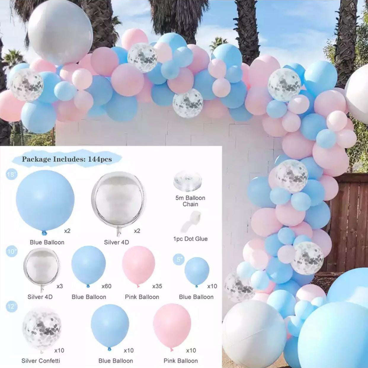 Macaron Balloon Garland Arch Birthday Party Decoration