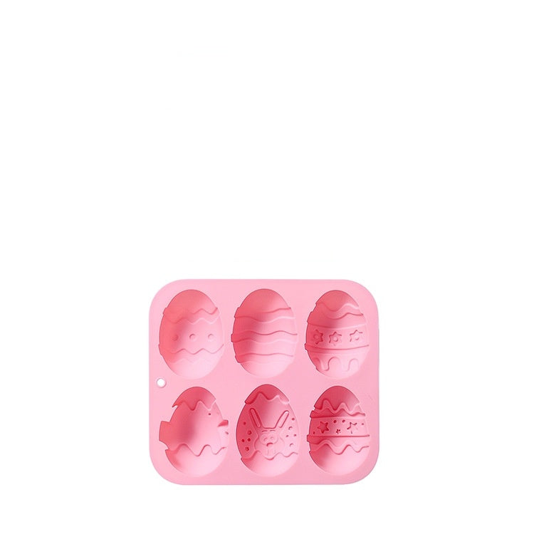 6-piece Silicone Easter Eggs Chocolate Mold