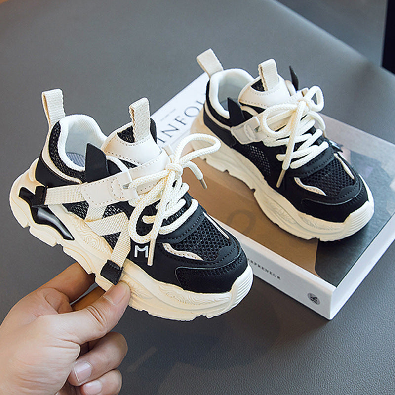 Boys' Fashion Hollow Mesh Sneakers
