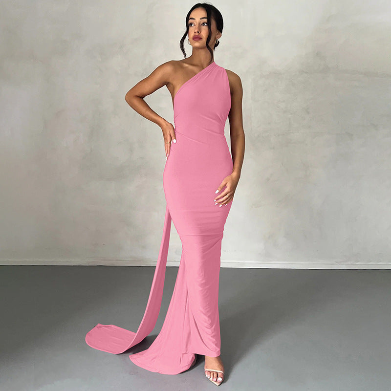 Hanging Neck Evening Gown