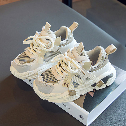 Boys' Fashion Hollow Mesh Sneakers