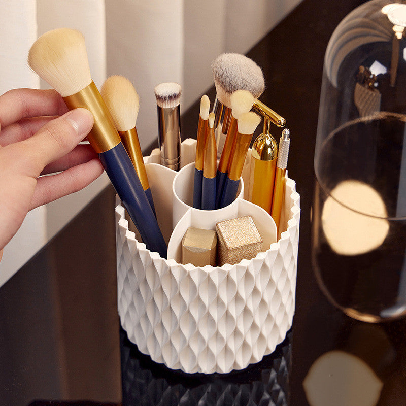 360 Rotating Makeup Brush Storage