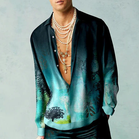 Long-sleeved Loose Casual Shirt