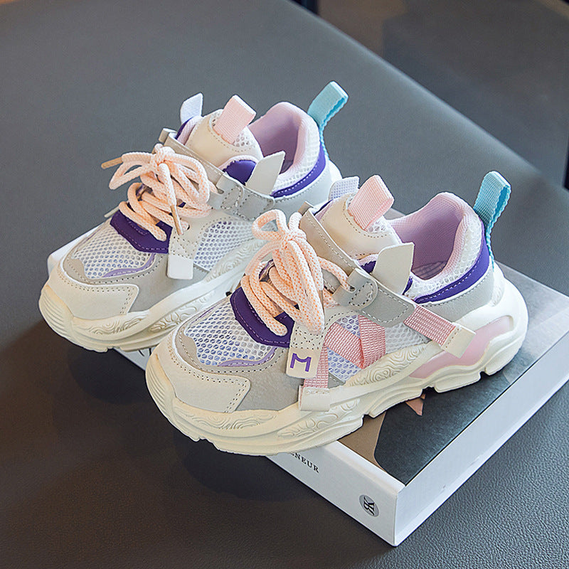 Boys' Fashion Hollow Mesh Sneakers