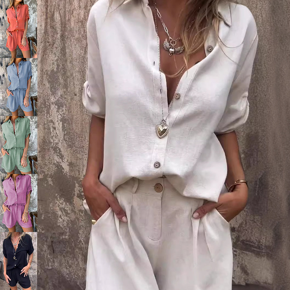 Short-sleeved Summer Suit