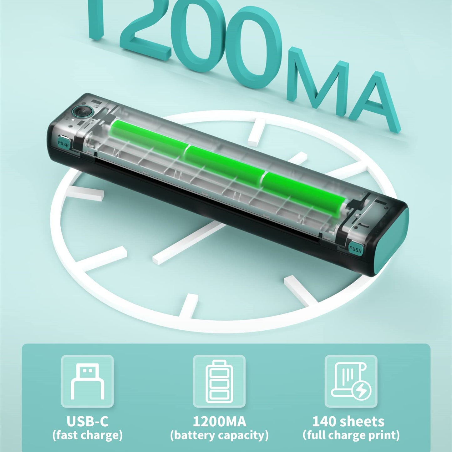A4 Portable Wireless Printers Wireless