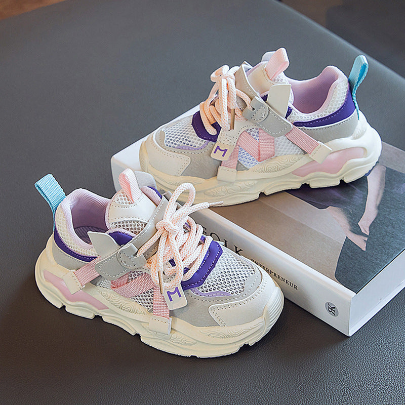Boys' Fashion Hollow Mesh Sneakers