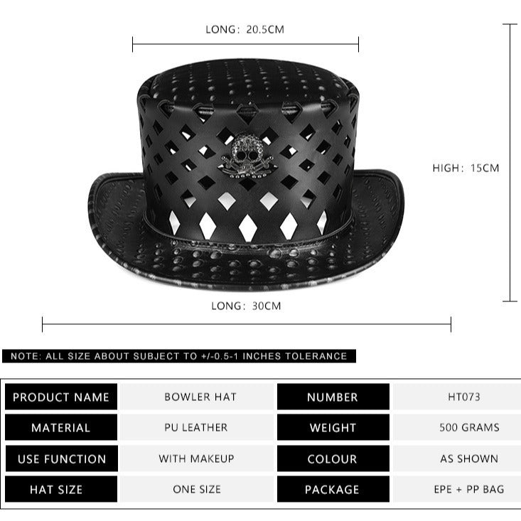 PU Leather Hat