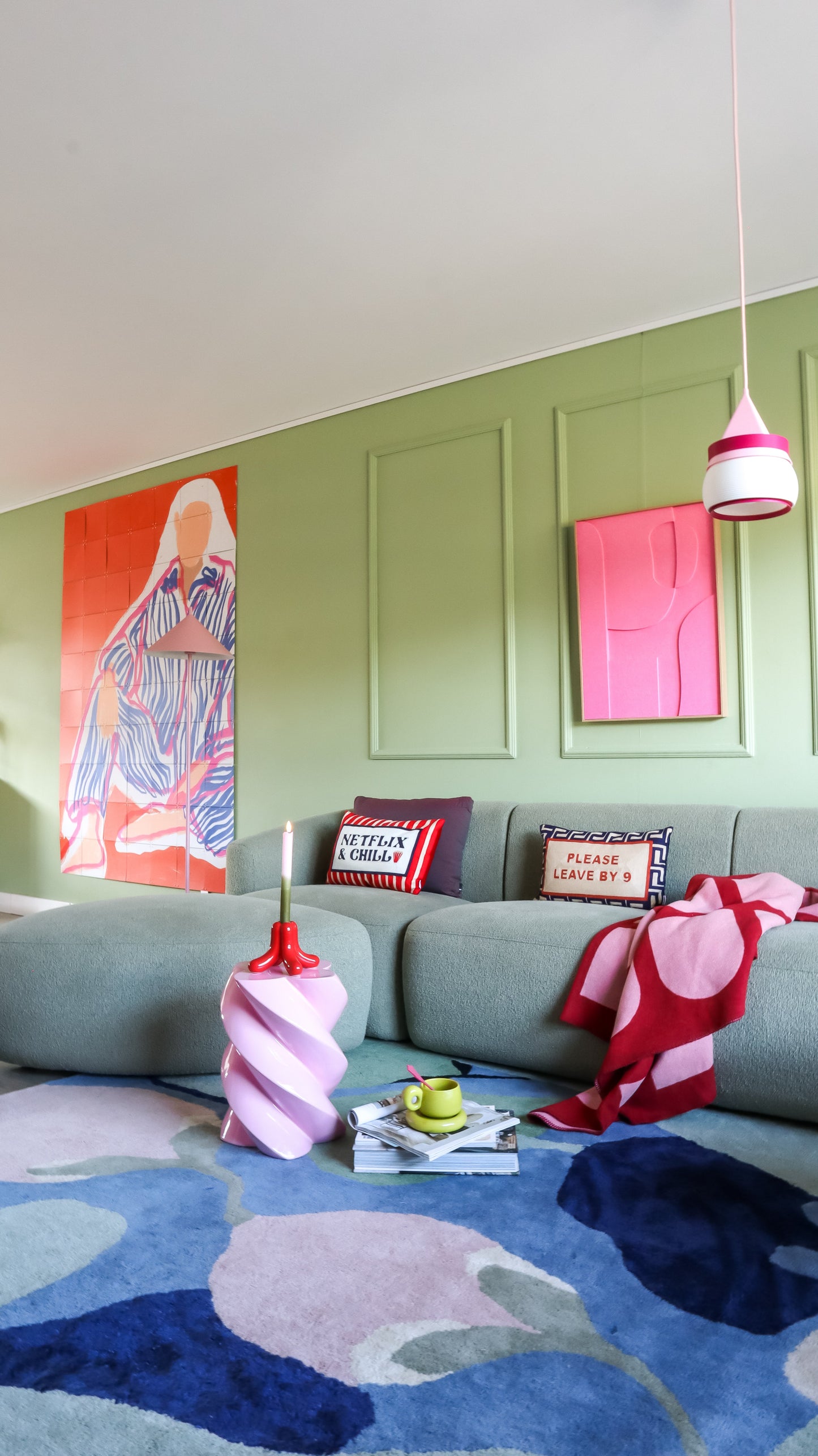 Netflix & Chill Needlepoint Cushion