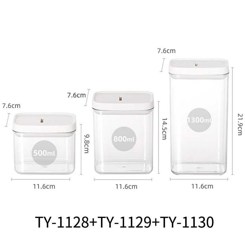 Transparent Airtight Jar Storage Box