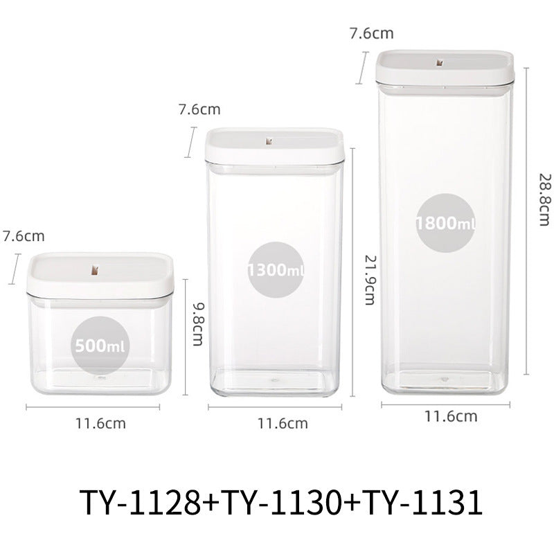 Transparent Airtight Jar Storage Box
