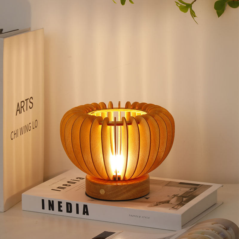 Bedroom Light Japanese Retro Pumpkin Small Night Lamp