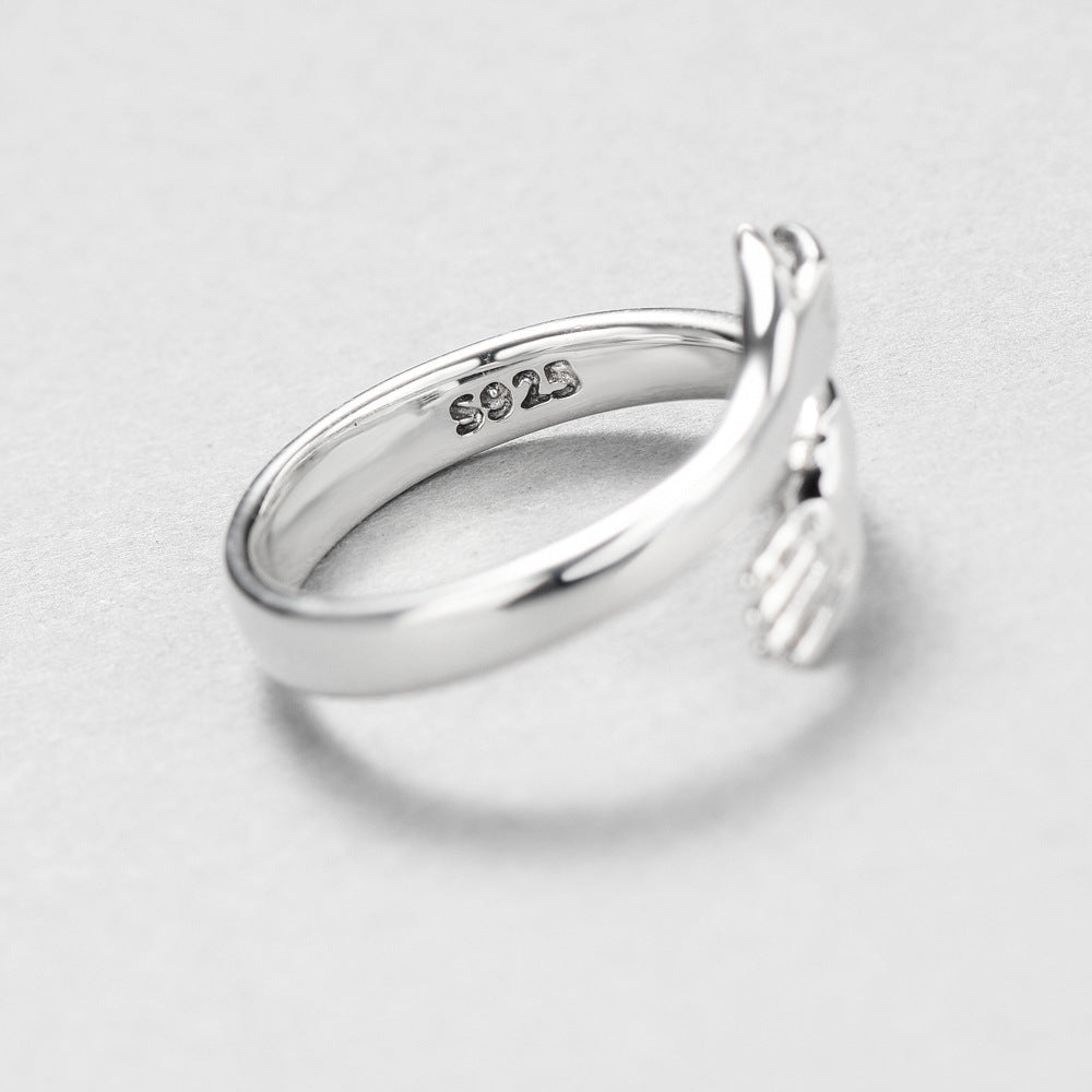 Ring hug 925silver unisex