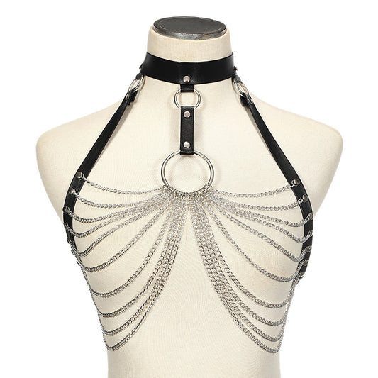 Leather Chain Bras Clothing And Accessories