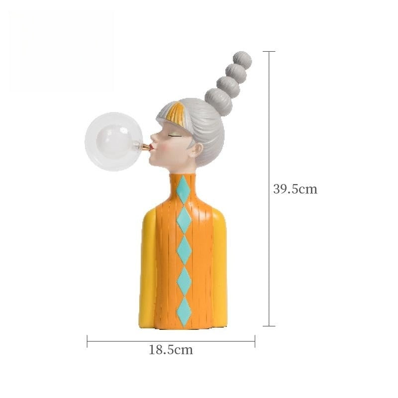 Nordic Bedroom Nightlight Bubble Girl