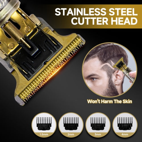 Professional Men Hair Clippers Trimmer Machine Cordless Beard Electric Shaver