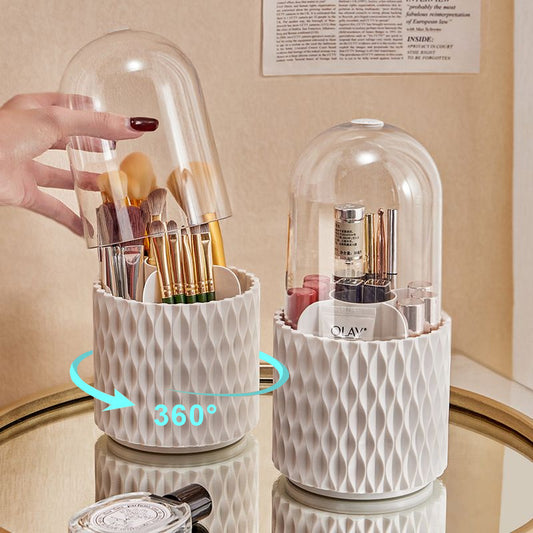 360 Rotating Makeup Brush Storage