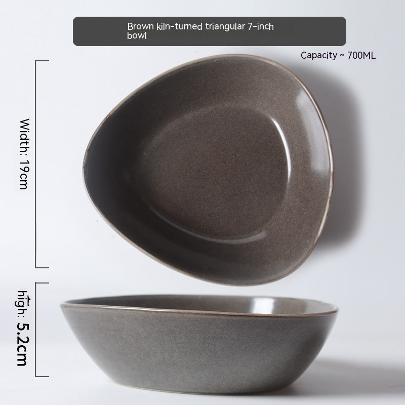 Retro Irregular Flaw Salad Plates