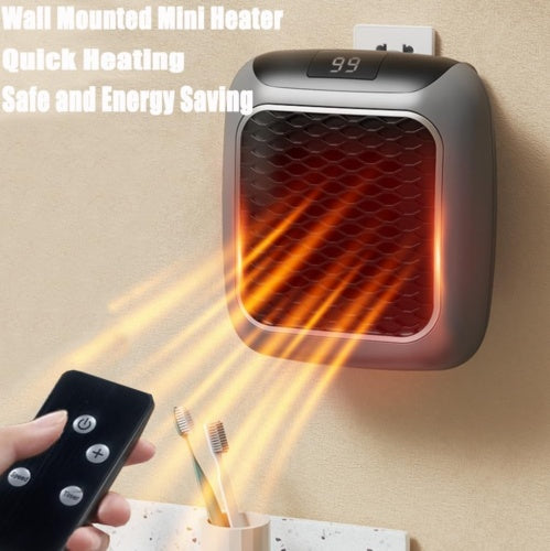 Plug-in Fan Heater, 800W Smart Portable Heater