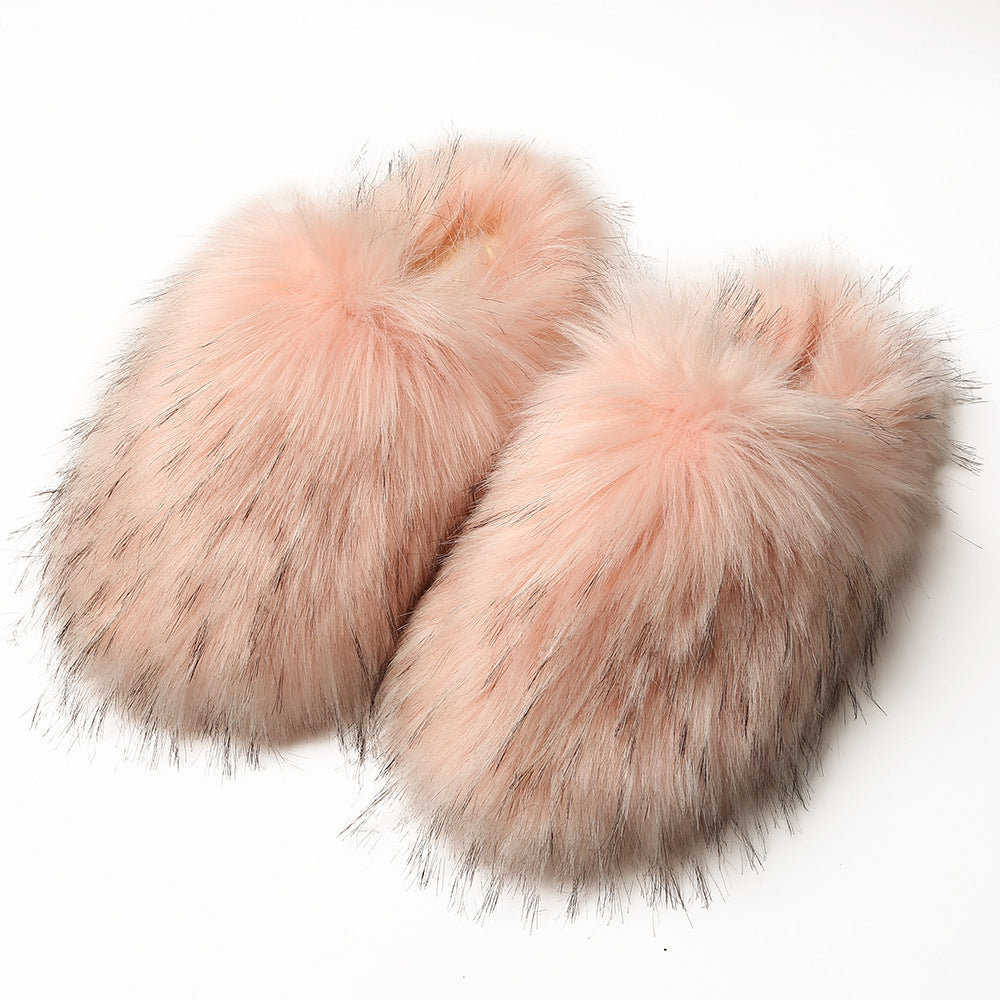 Fluffy Slippers Women's Autumn And Winter