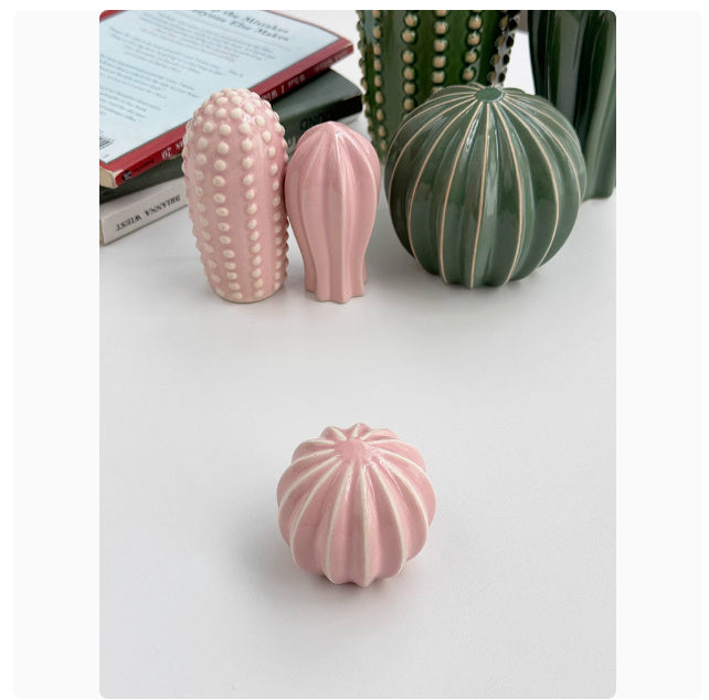 Creative Decorations Ceramic Cactus Homestay Ornaments