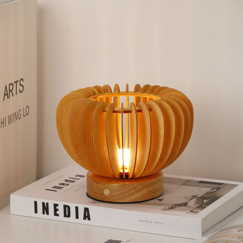 Bedroom Light Japanese Retro Pumpkin Small Night Lamp