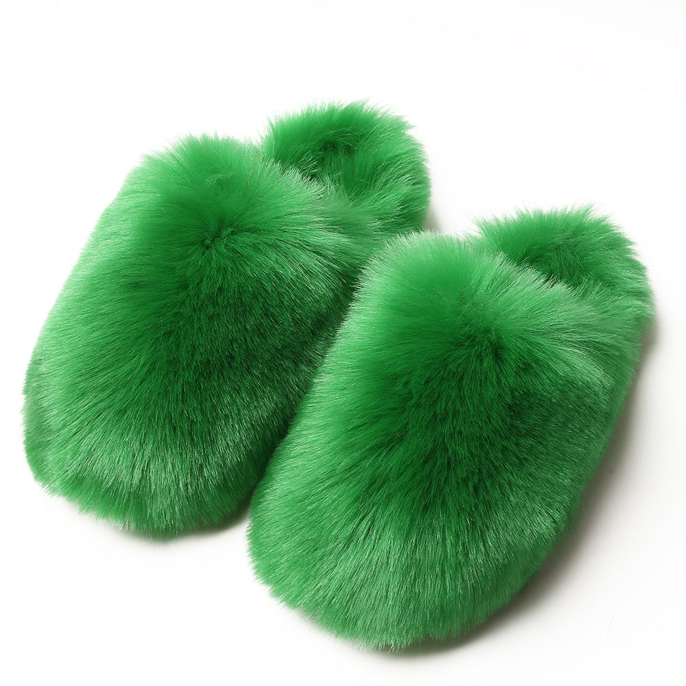 Fluffy Slippers Women's Autumn And Winter