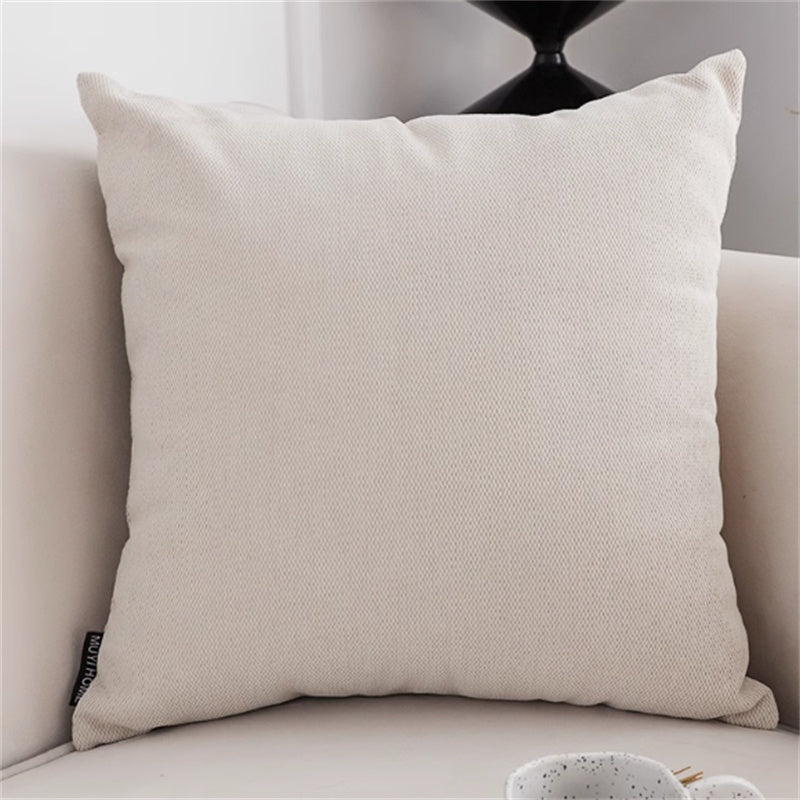 Jacquard Pillow Cover Lumbar Support Pillow