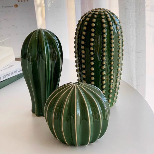 Creative Decorations Ceramic Cactus Homestay Ornaments